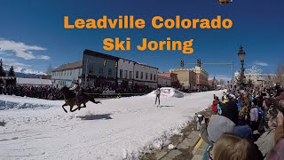 Leadville Ski Joring Highlights amp Crashes [upl. by Kcod]