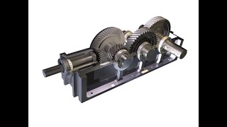 HELICAL REDUCTION GEARBOX DISASSEMBLY [upl. by Arihday]