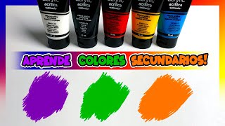 Como Hacer Colores SECUNDARIOS  TEORIA DEL COLOR Parte 1 [upl. by Annaiviv]