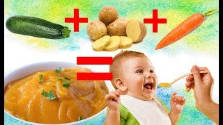 7 REPAS BEBE RECETTE FACILE RAPIDEPURÉE DE LÉGUMES [upl. by Nitsirhc880]