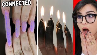 Weirdest NAIL ART that should NOT EXIST 4 [upl. by Naret]