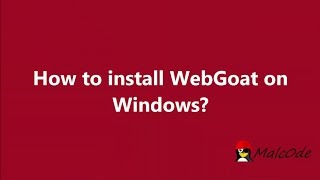 How to Run and Use WebGoat on Windows [upl. by Naellij]