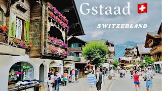 Gstaad Switzerland 🇨🇭 Walking Tour  the Oasis of Rich People [upl. by Ydnih]