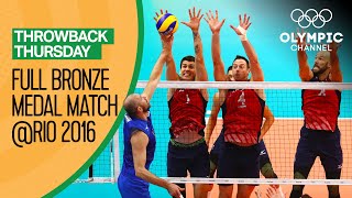 USA vs Russia – Full Volleyball Match  Rio 2016  Throwback Thursday [upl. by Anrak]