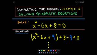 ❖ Completing the Square  Solving Quadratic Equations ❖ [upl. by Shurlock495]