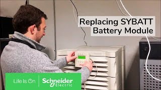 Replacing SYBATT Battery Module on Symmetra Power Array  Schneider Electric Support [upl. by Marriott229]