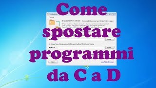 Come spostare programmi o giochi da C a D  FolderMove [upl. by Dhu]